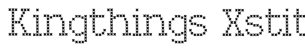 Kingthings Xstitch font preview